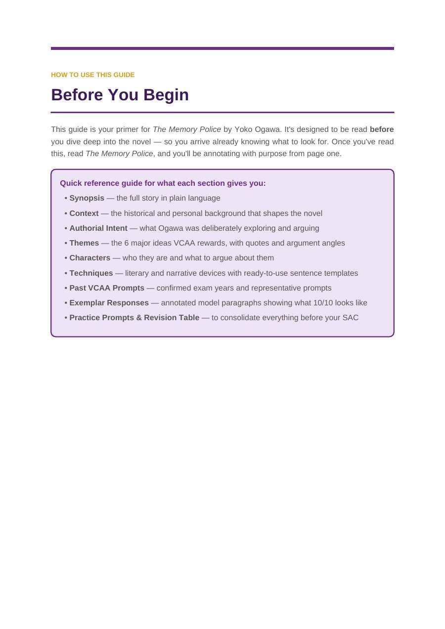 The Memory Police VCE study guide — page 2